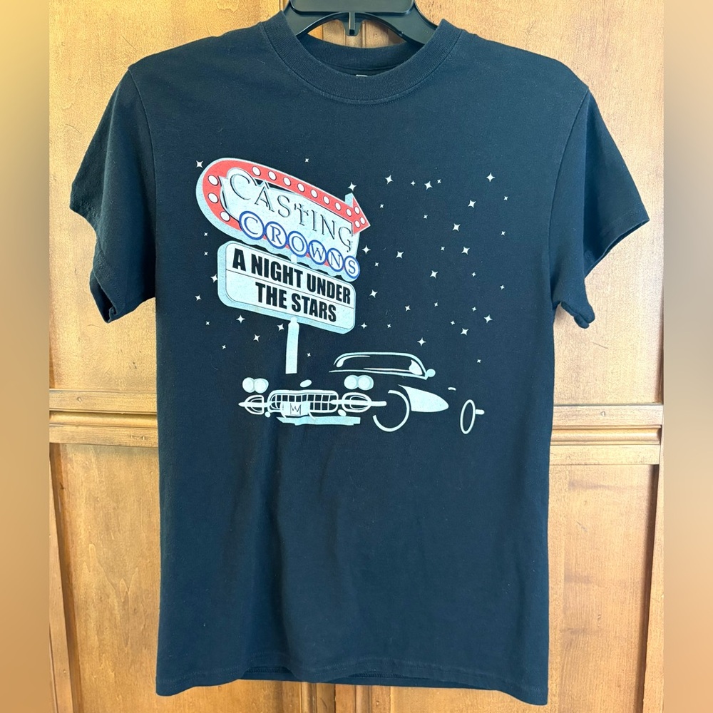 Casting Crowns A Night Under Stars Drive In Concert Tour Tee, Black - size Small